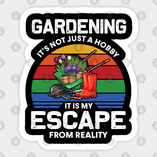 Gardening My Escape From Reality Sticker by White Martian